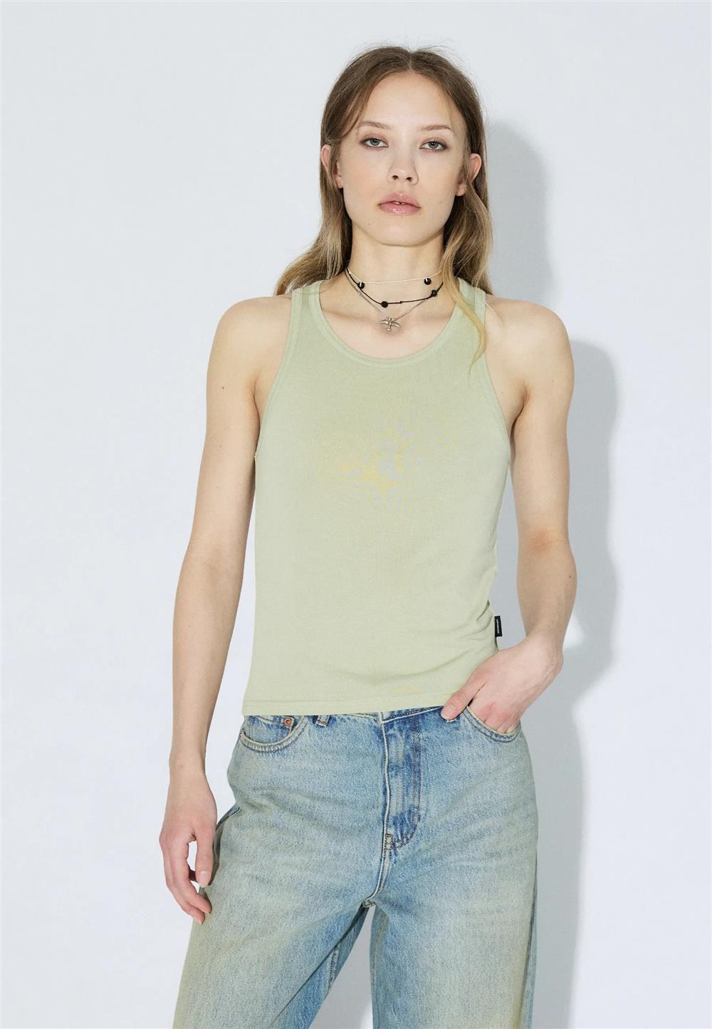 Dr_Denim_Mella_top_salvia Dr Denim Mella top salvia - immagine 1