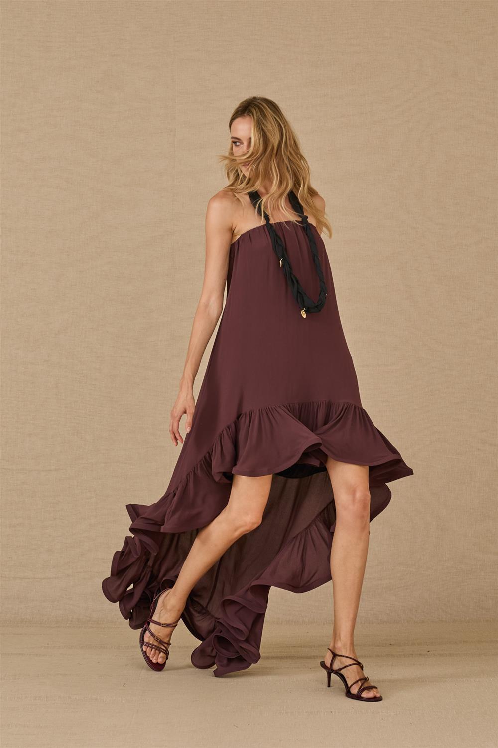 Souvenir abito a fascia cioccolato