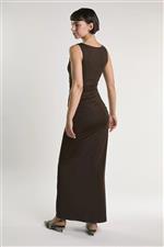 Glamourous abito midi marrone - immagine 3