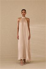 Souvenir abito lungo scollo america rosa - immagine 2