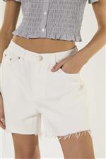 Glamorous short in jeans bianco - immagine 3