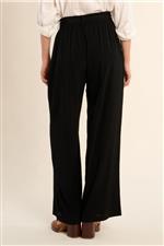 Molly Bracken pantalone cinto elastico nero 2 - immagine 3