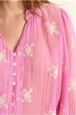 Molly Bracken camicia ricami pink - immagine 2