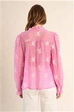 Molly Bracken camicia ricami pink - immagine 3