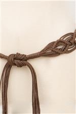 Molly Bracken cintura intrecciata marrone - immagine 2