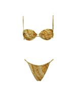 Matinée bikini Marina tie dye giallo - immagine 2