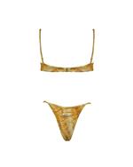 Matinée bikini Marina tie dye giallo - immagine 3