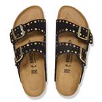 Birkenstock Arizona rivet pelle scamosciata nera - immagine 2