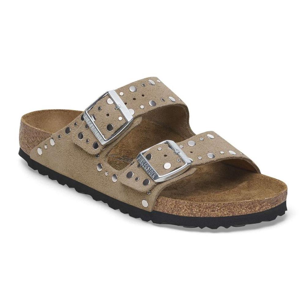 Birkenstock Arizona rivet uomo pelle scamosciata taupe