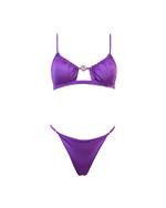 Matinée bikini Olivia lycra viola - immagine 3