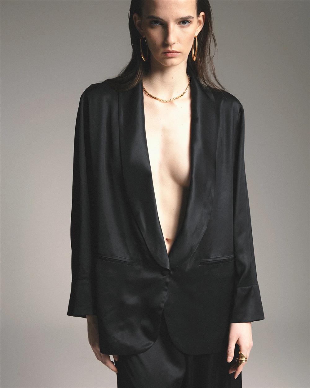 Nineminutes_The_Pajama_blazer_nero Nineminutes The Pajama blazer nero - immagine 1