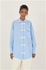 Souvenir camicia alamari celeste