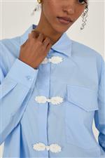 Souvenir camicia alamari celeste - immagine 2