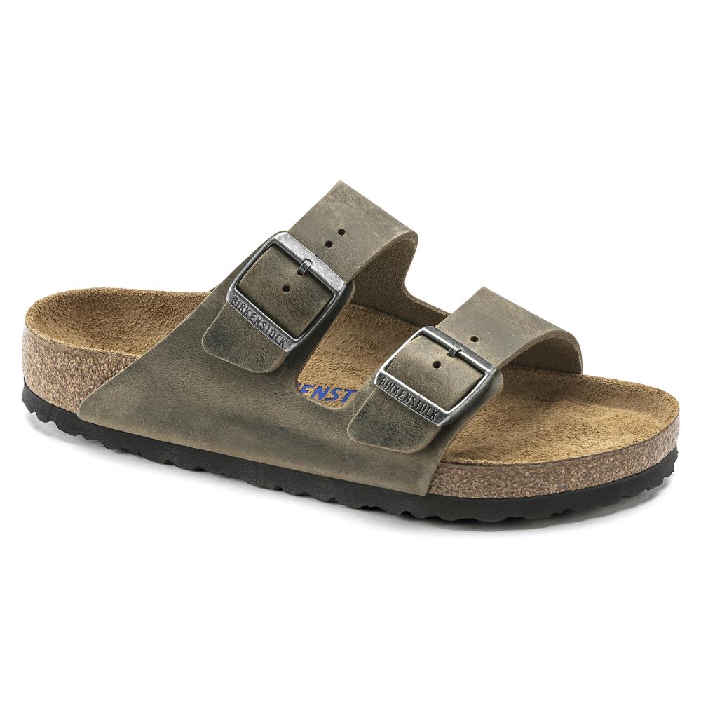 Birkenstock_Arizona_in_pelle_khaki_calzata_donna Birkenstock Arizona in pelle khaki calzata donna - immagine 1