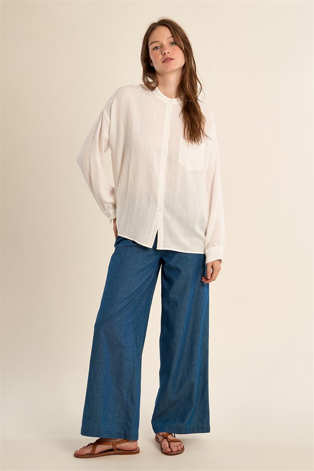Molly_Bracken_camicia_ricamo_dietro_bianca Molly Bracken camicia ricamo dietro bianca - immagine 1