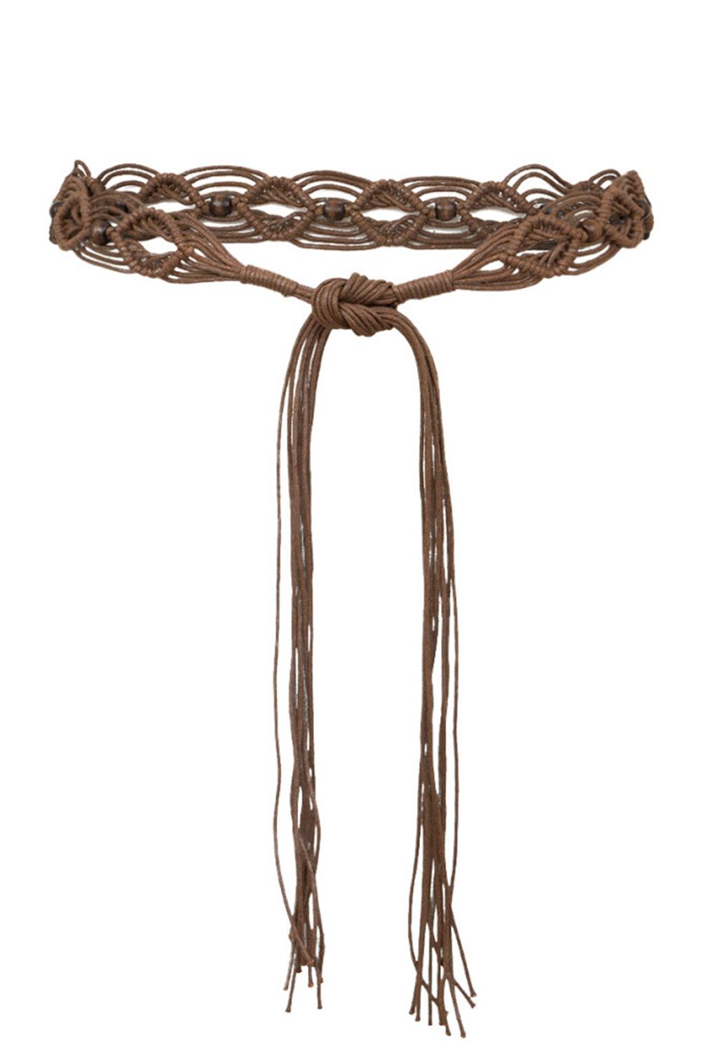 Molly_Bracken_cintura_intrecciata_marrone Molly Bracken cintura intrecciata marrone - immagine 1