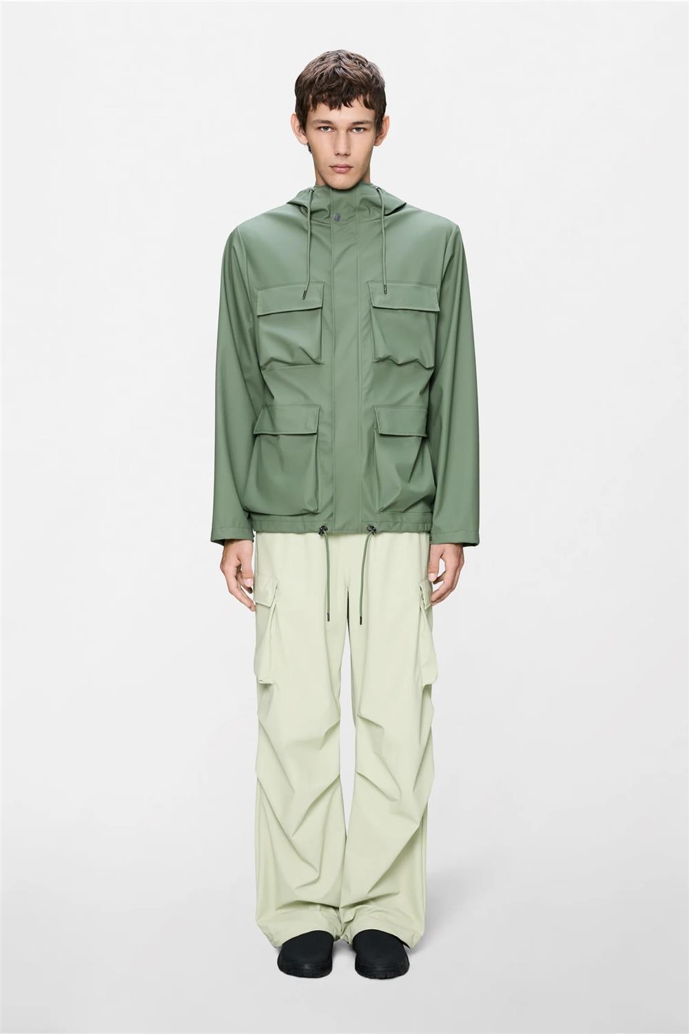 Rains_giacca_Pocket_verde Rains giacca Pocket verde - immagine 1