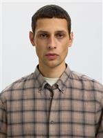 Selected camicia check fango - immagine 4