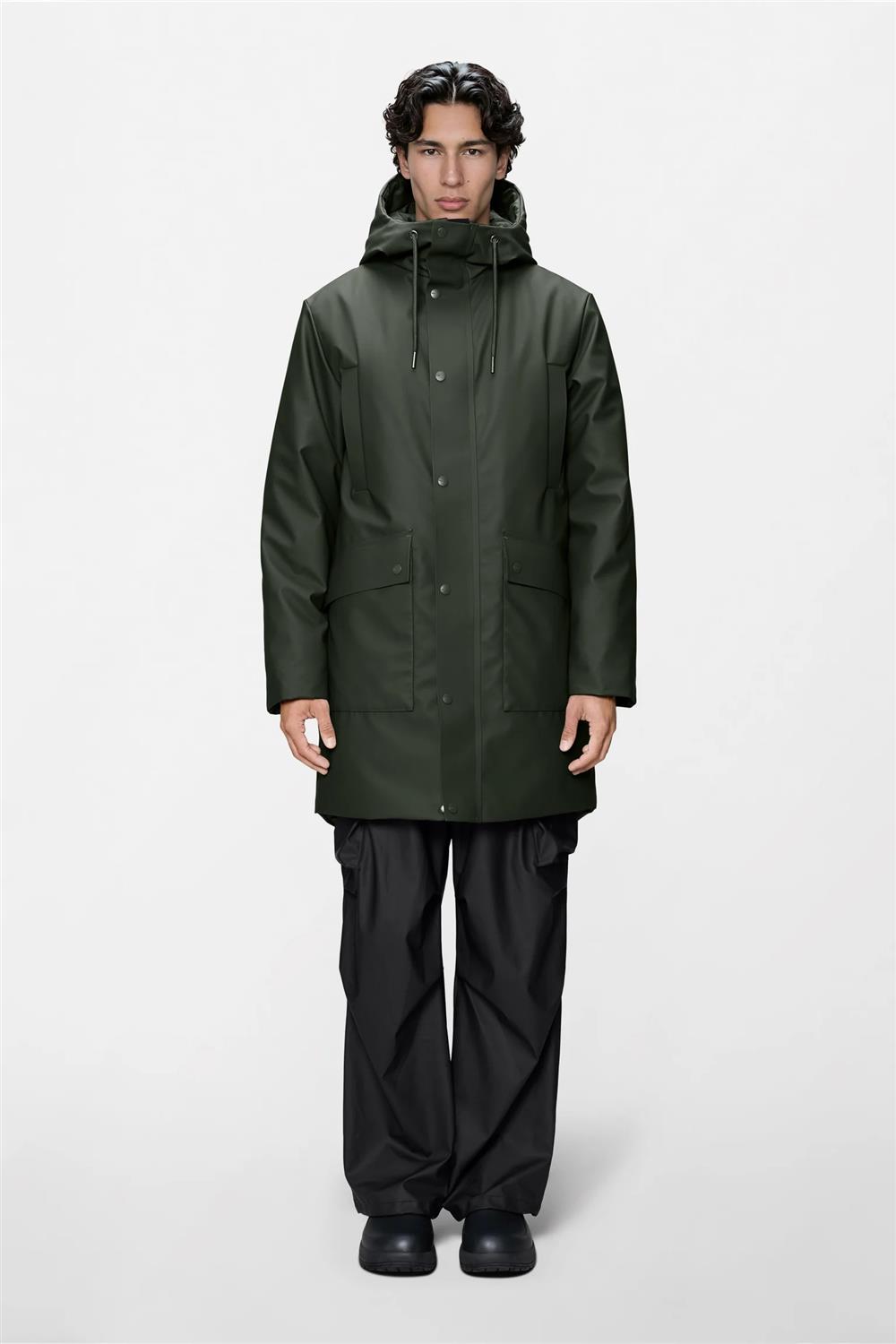 Rains_long_parka_verde Rains long parka verde - immagine 1