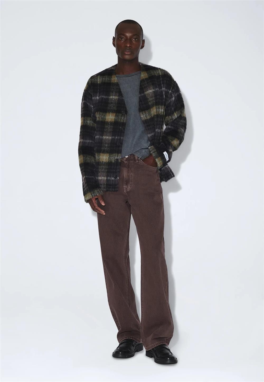 Dr_denim_cardigan_Julian_check Dr denim cardigan Julian check - immagine 1
