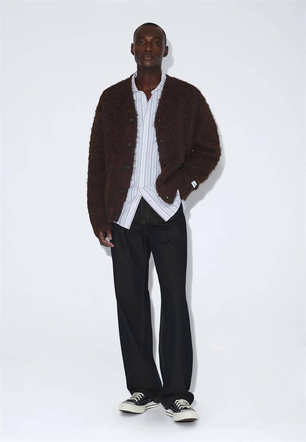 Dr_denim_cardigan_unisex_Dig_marrone Dr denim cardigan unisex Dig marrone - immagine 1
