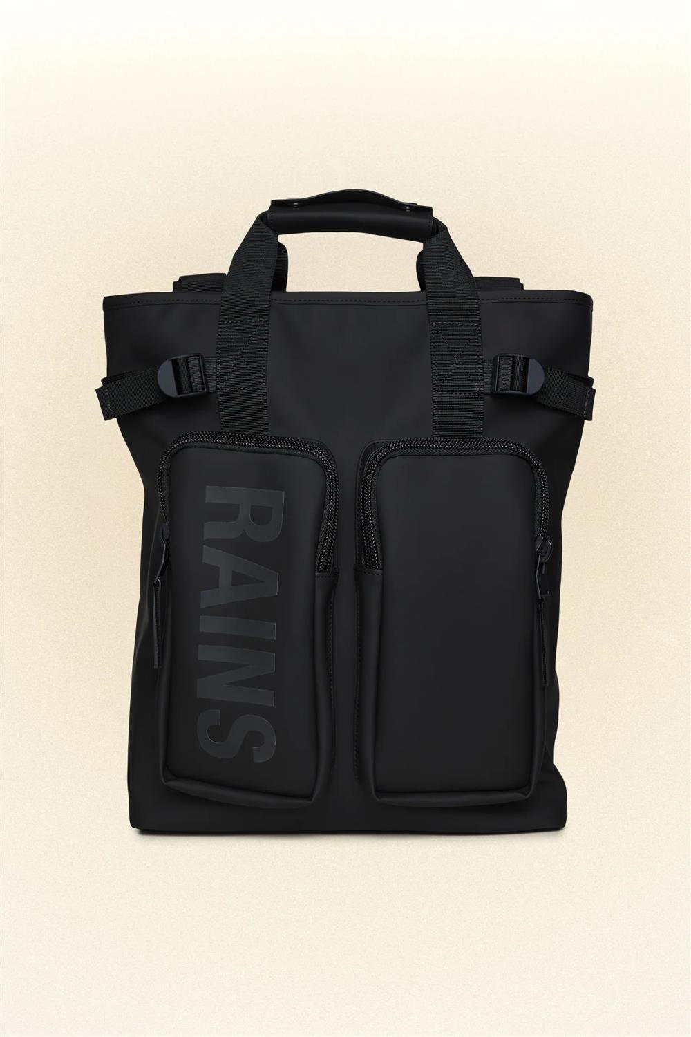 Rains_Texel_Tote_Backpack_nera Rains Texel Tote Backpack nera - immagine 1