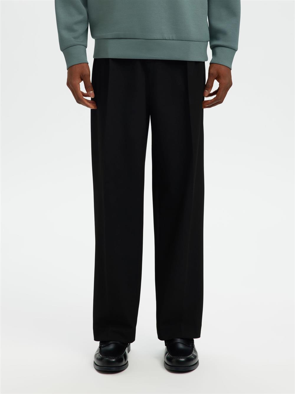 Selected_pantalone_loose_finn_nero Selected pantalone loose finn nero - immagine 1