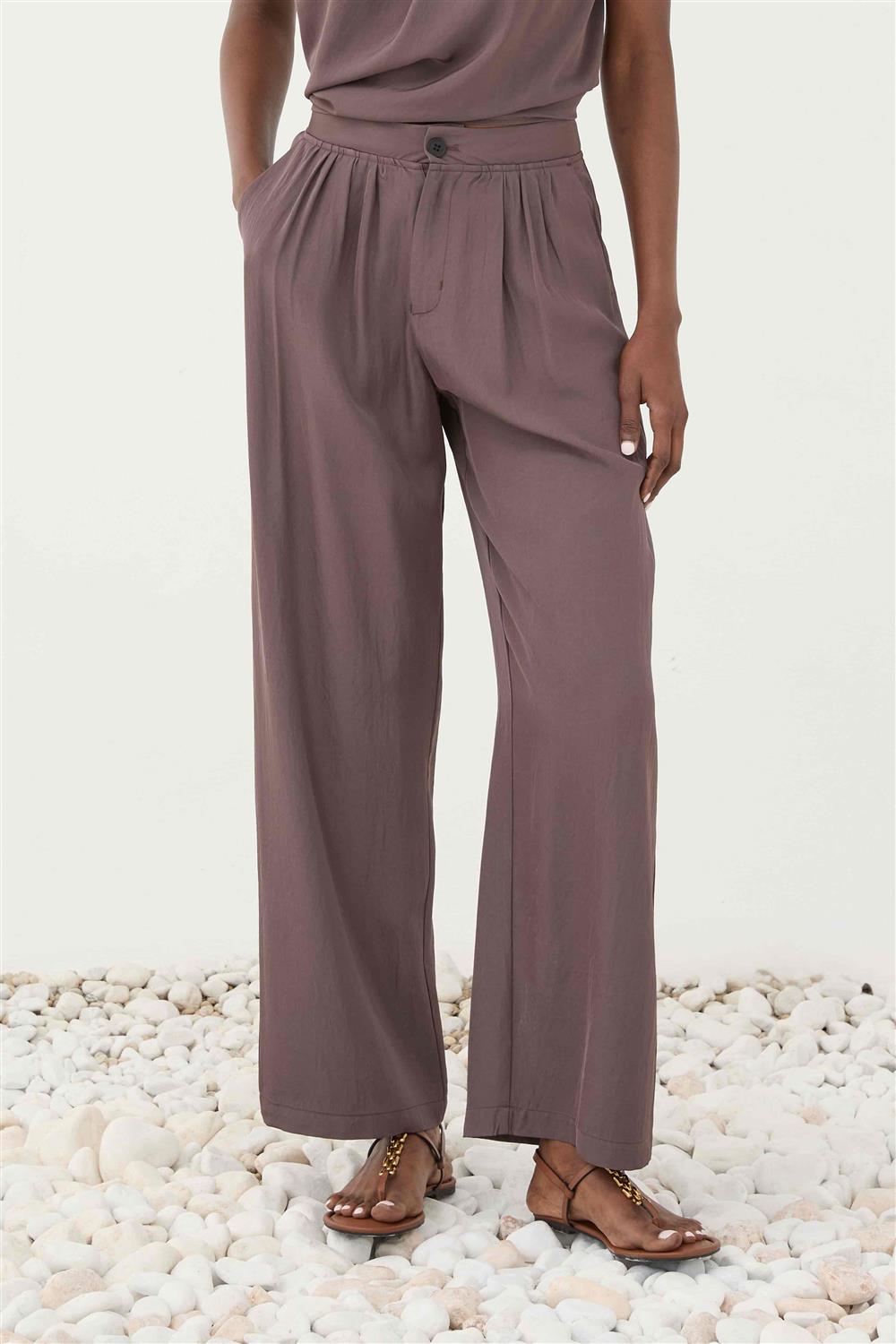 Eleh_pantalone_palazzo_lucido_malva Eleh pantalone palazzo lucido malva - immagine 1