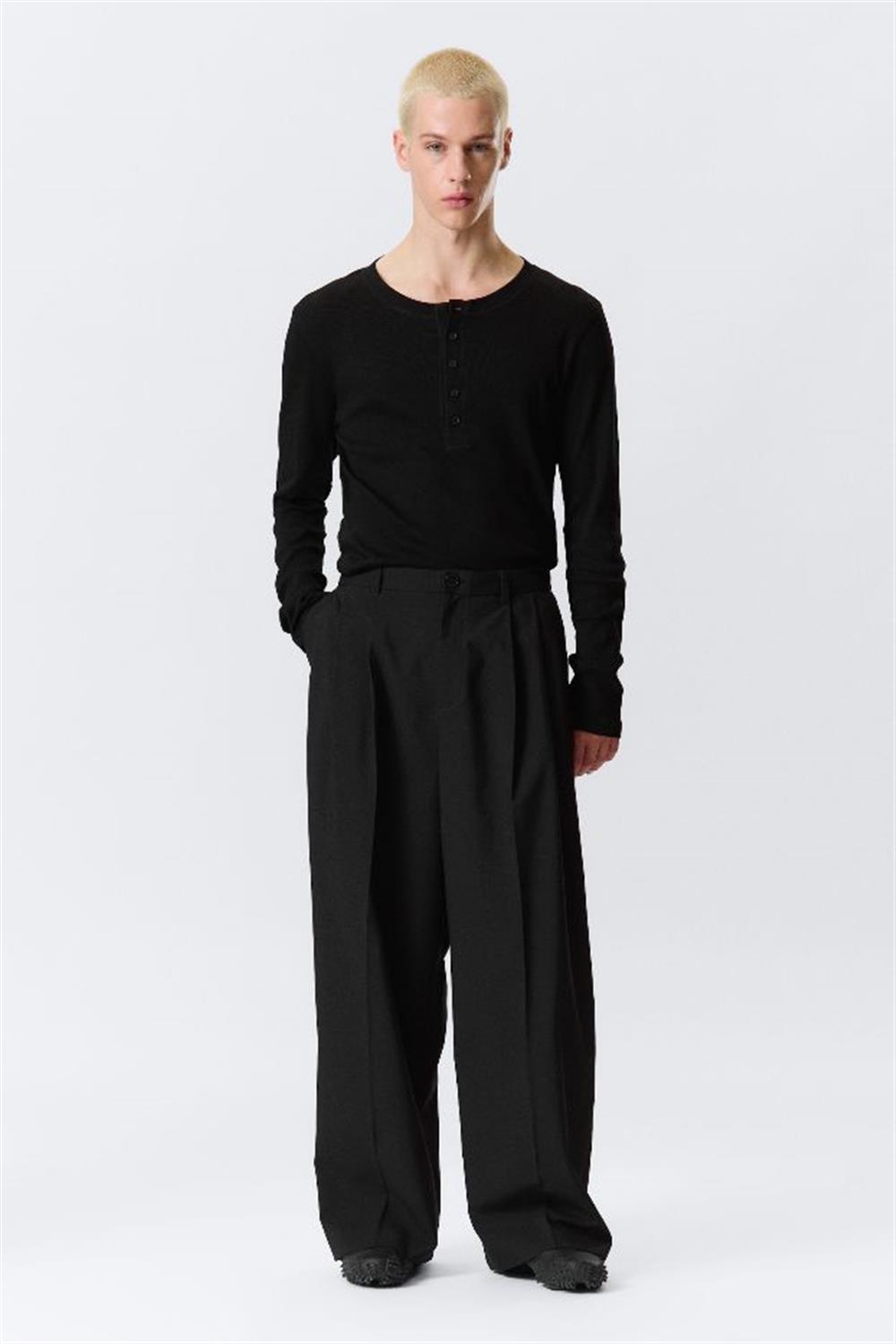 Weekday_pantalone_beggy_nero Weekday pantalone beggy nero - immagine 1