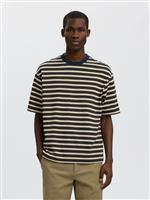 Selected t-shirt rigata blu