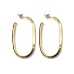 Botteguccia orecchini Iside Oval hoops 4,5cm oro