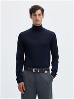 Selected dolcevita 100% lana merino blu