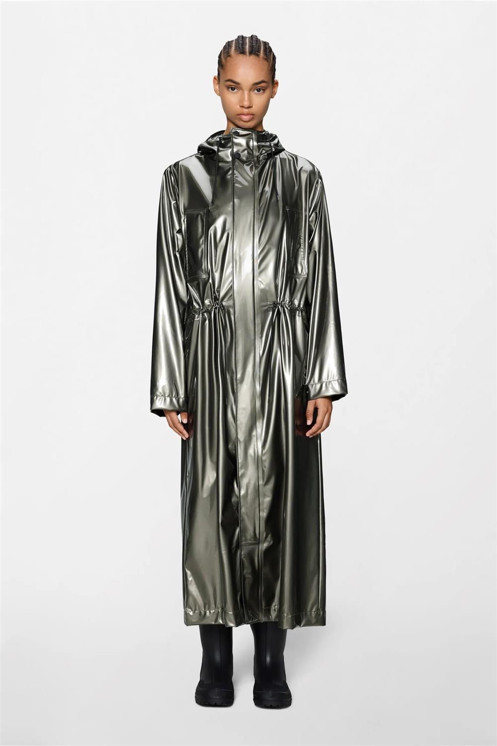 Rains_longest_jacket_metalizzato Rains longest jacket metalizzato - immagine 1