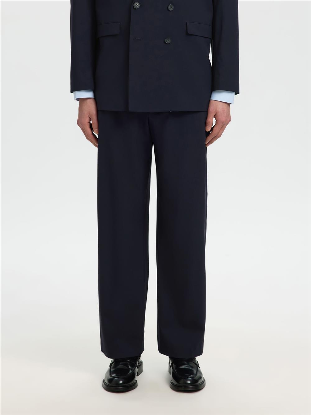 Selected_pantalone_loose_Liam_blu Selected pantalone loose Liam blu - immagine 1