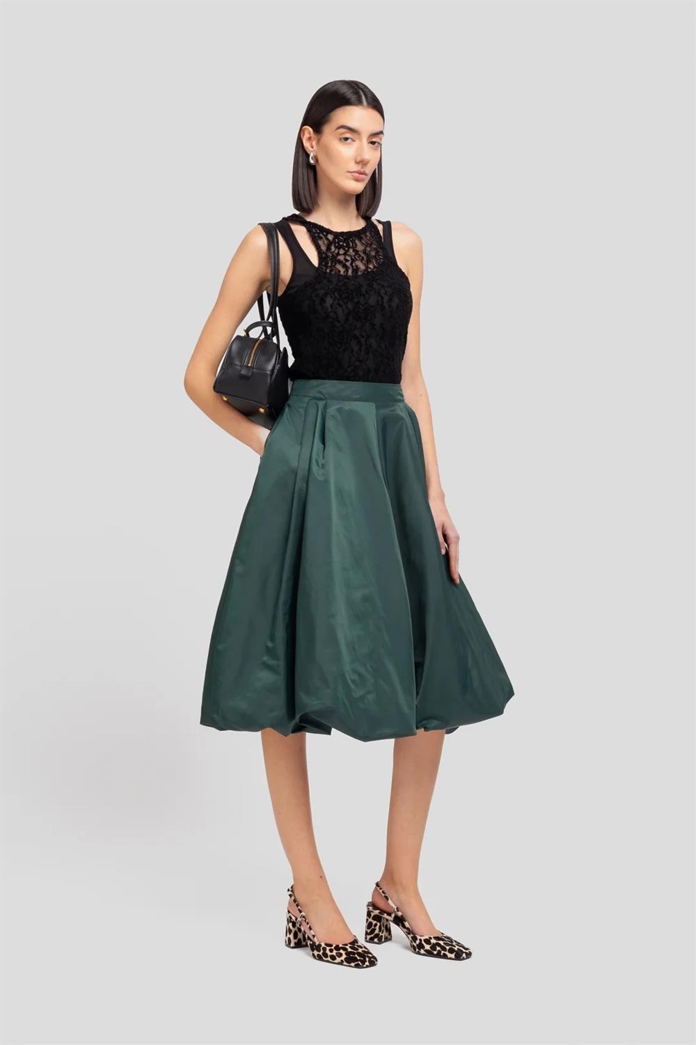 Weili_Zheng_gonna_in_nylon_verde Weili Zheng gonna in nylon verde - immagine 1