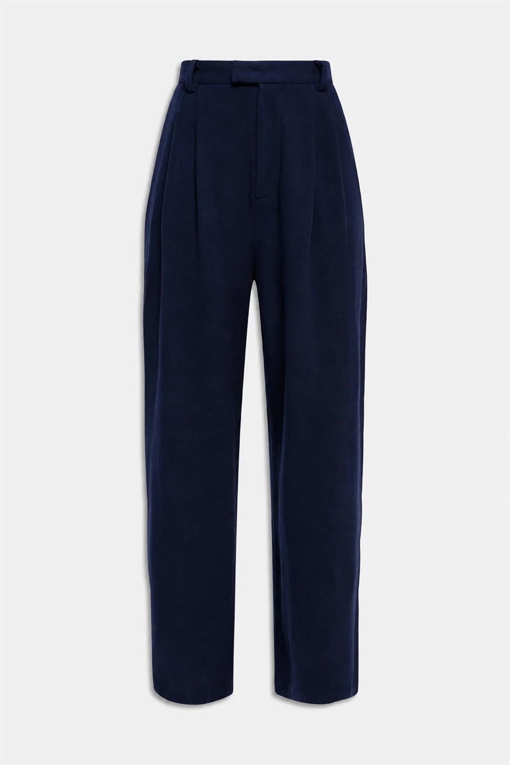 Weili_Zheng_pantalone_doppia_pinces_blu Weili Zheng pantalone doppia pinces blu - immagine 1