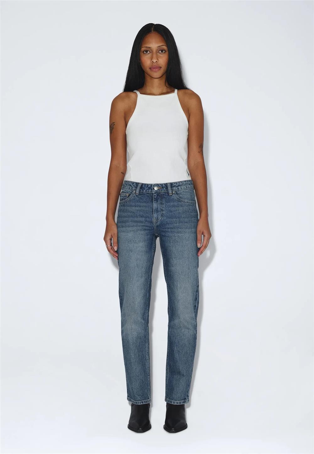 Dr_Denim_jeans_stretto_Straw_bay_mid_fade Dr Denim jeans stretto Straw bay mid fade - immagine 1