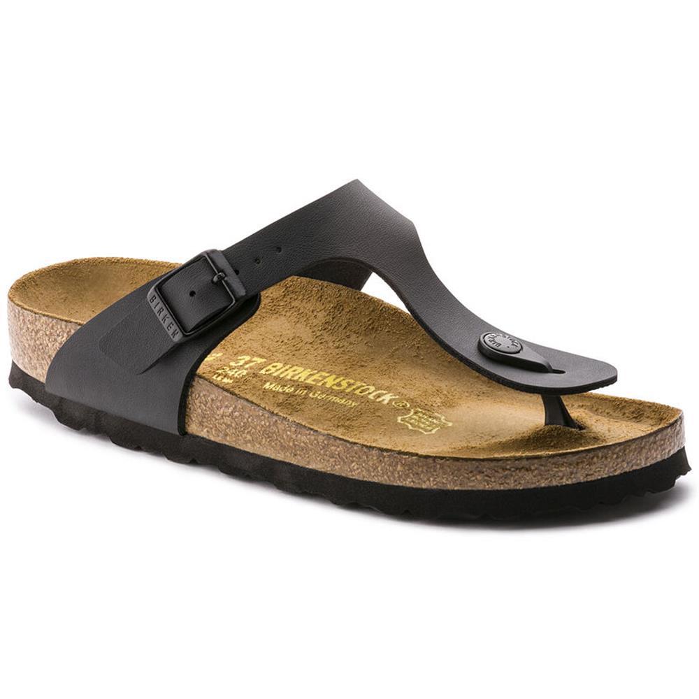 Birkenstock_infradito_Gizeh_nero_calzata_donna Birkenstock infradito Gizeh nero calzata donna - immagine 1